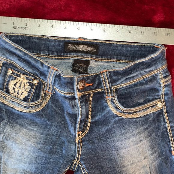 Size 1 CELLO Bootcut Jeans BLINGY - Picture 5 of 7